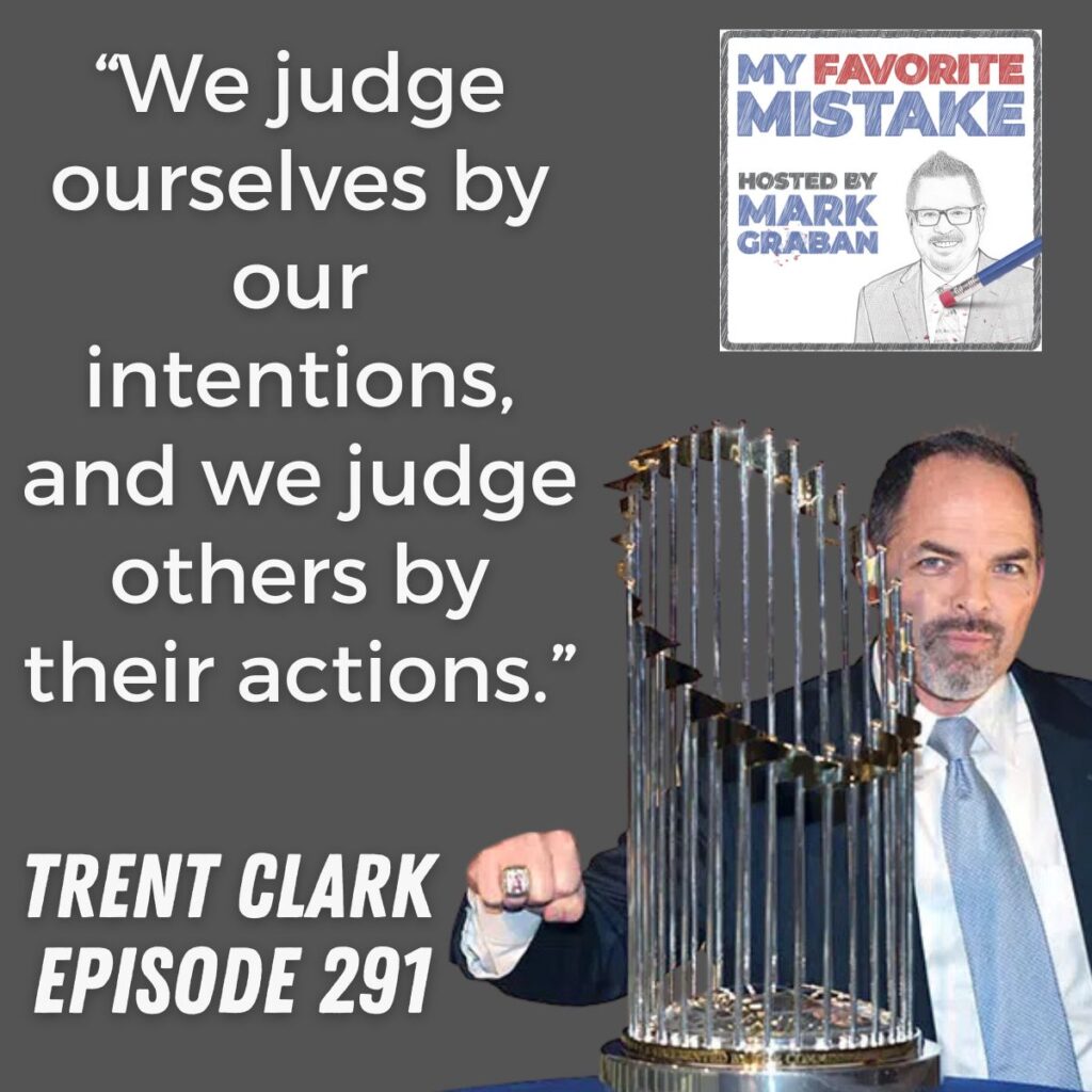 “We judge ourselves by our intentions, and we judge others by their actions.”
trent clark